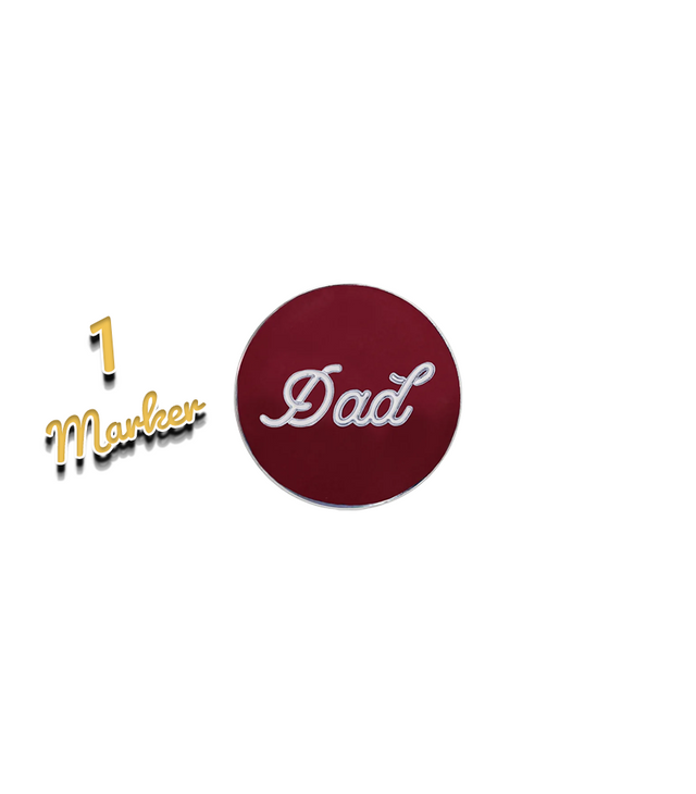 Dad Ball Marker (Red) Bundles (1/3/5/10 packs)