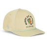Glizzy at the Turn Rope Hat – funny 5-panel snapback dad hat with hot dog golf design, lightweight and comfortable gift for dads