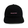 OG Mom Hat – Black embroidered mom hat with pink cursive stitching. A cool mom gift and classic 6-panel family hat from Dad Brand.